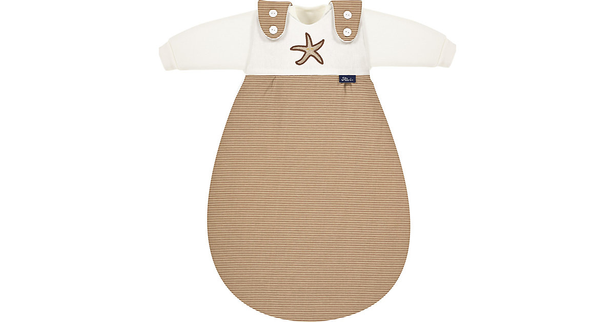 Baby-Mäxchen Schlafsack 3tlg. - TOG 2,5 - Starfish, 56/62 taupe Baby-Mäxchen Schlafsack 3tlg. - TOG 2,5 - Starfish, 56/62 taupe von Alvi