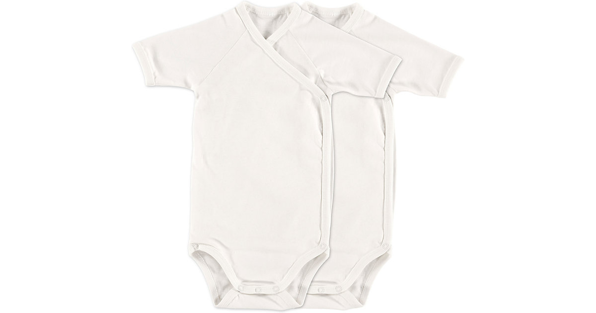 Body kurzarm 2er-Set, off-white/off-white, 56 cm weiß Body kurzarm 2er-Set, off-white/off-white, 56 cm weiß von Alvi