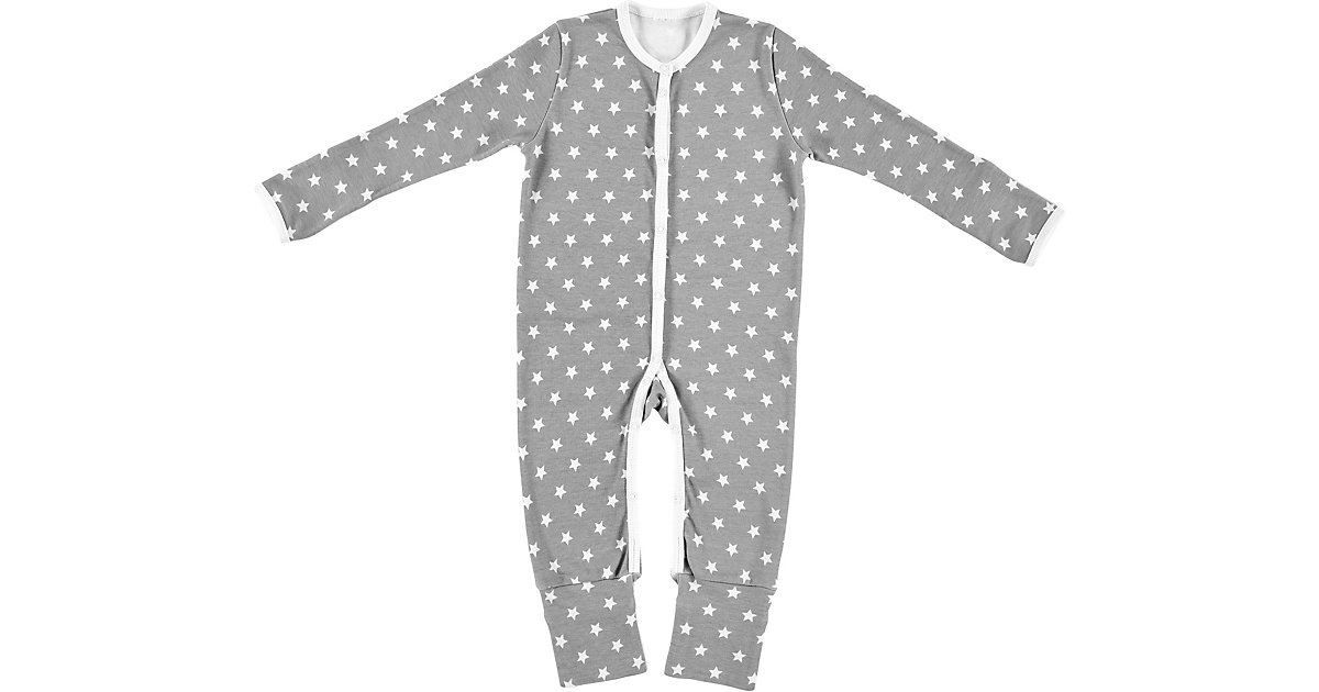 Schlafanzug Bio-Baumwolle, Stars silber, Gr. 50 von Alvi