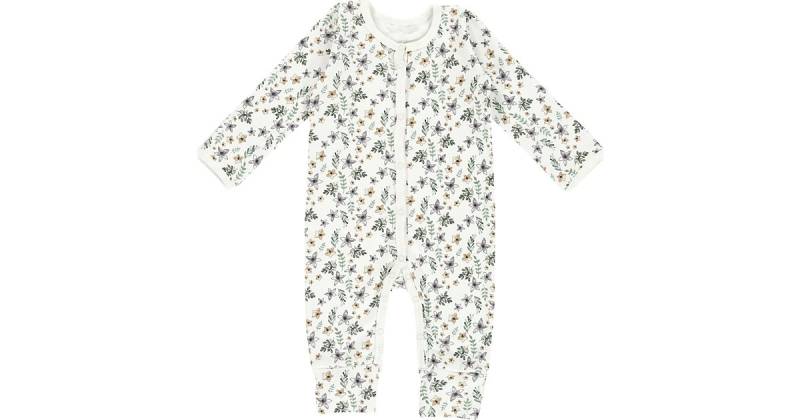 Schlafanzug Bio-Baumwolle, Petit Fleurs, 68 cm weiß-kombi von Alvi