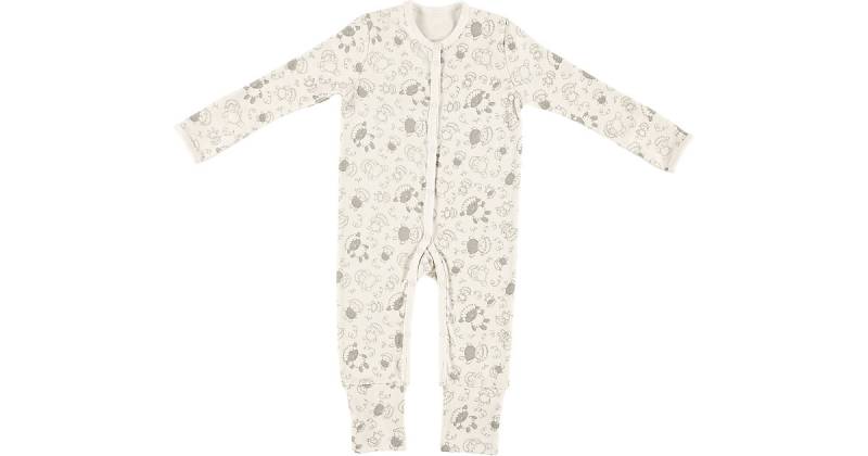 Schlafanzug Bio-Baumwolle, Schäfchen, Gr. 62 beige/weiß von Alvi