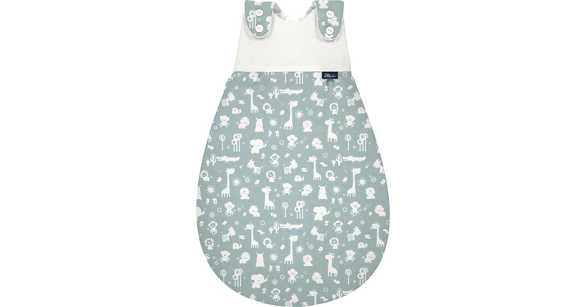 Baby-Mäxchen Schlafsack 3tlg. - TOG 2,5 - Animals blau, 50/56 Baby-Mäxchen Schlafsack 3tlg. - TOG 2,5 - Animals blau, 50/56 von Alvi
