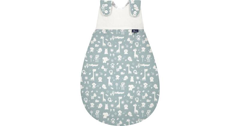Baby-Mäxchen Schlafsack 3tlg. - TOG 2,5 - Animals blau, 50/56 von Alvi
