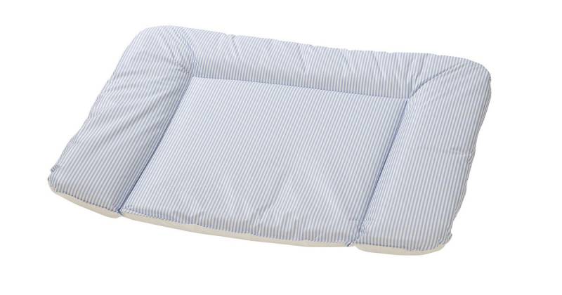Wickelauflage Molly, blau gestreift, 85 x 75 cm von Alvi