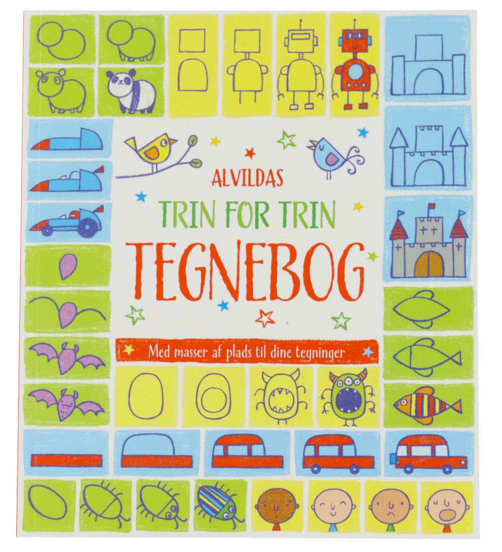 Alvilda Malbuch - Trin For Trin Tegnebog - Alvilda - One Size - Malbücher Alvilda Malbuch - Trin For Trin Tegnebog - Alvilda - One Size - Malbücher von Alvilda