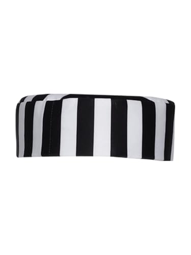 Alvivi Kinder Gefangene Mütze Jungen Mädchen Sträfling Haube Knasti Häftlingskappen Zubehör Halloween Karneval Fasching Schwarz Weiß 146-152 von Alvivi