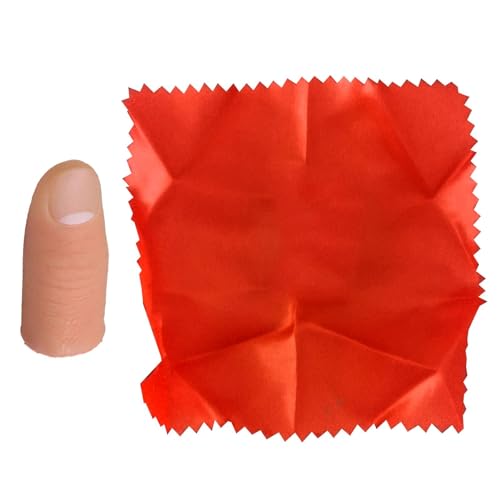 Fake Finger Thumb – Prothetischer Finger Magic Thumb Trick | Daumenlichter-Zaubertrick, falscher Daumen-Zaubertrick, gefälschter Finger-Daumen, verschwindender magischer Finger-Daumen mit Schal, magis Fake Finger Thumb – Prothetischer Finger Magic Thumb Trick | Daumenlichter-Zaubertrick, falscher Daumen-Zaubertrick, gefälschter Finger-Daumen, verschwindender magischer Finger-Daumen mit Schal, magis von Alwida
