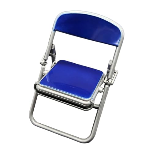 Amagogo 1/12 Mini Office Chair Model Puppenzubehör Szene Mini Möbel für 6 '' Actionfiguren Fairy Garden DIY -Projekte Sandtisch Tisch, Blau von Amagogo