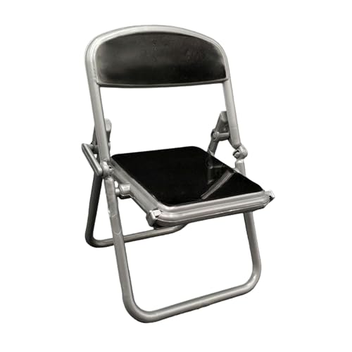 Amagogo 1/12 Mini Office Chair Model Puppenzubehör Szene Mini Möbel für 6 '' Actionfiguren Fairy Garden DIY -Projekte Sandtisch Tisch, Schwarz von Amagogo