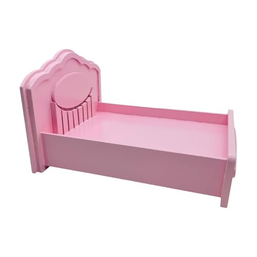 Amagogo 1/12 Prinzessin Dollhouse Bed Dollhouse Dekoration Orament Photography Prop Kinder tun Spiel Spielzeug Miniatur Spielzeugbett Holz, Rosa Amagogo 1/12 Prinzessin Dollhouse Bed Dollhouse Dekoration Orament Photography Prop Kinder tun Spiel Spielzeug Miniatur Spielzeugbett Holz, Rosa von Amagogo