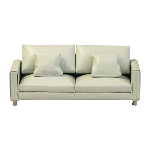 Amagogo 1/12 Puppenhaus Sofa Puppenzubehör Dekoration Lebensszene Mikrolandschaft Mini Modell Möbel für Zuhause Schlafzimmer Dekor, Grünes Doppelsofa Amagogo 1/12 Puppenhaus Sofa Puppenzubehör Dekoration Lebensszene Mikrolandschaft Mini Modell Möbel für Zuhause Schlafzimmer Dekor, Grünes Doppelsofa von Amagogo
