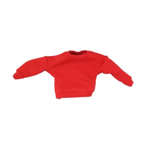 Amagogo 1/12 Skala Puppenpullover Kleidermodell Dekoration Foto Requisiten Puppenkleidung Puppe Outifits für 6 Zoll Figur Körper, Rot Amagogo 1/12 Skala Puppenpullover Kleidermodell Dekoration Foto Requisiten Puppenkleidung Puppe Outifits für 6 Zoll Figur Körper, Rot von Amagogo