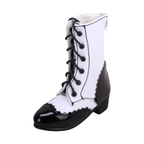 Amagogo 1/4 Actionfiguren Schnürstiefel mit niedrigem Absatz, weibliche Figurstiefel für 12-Zoll-Mädchenpuppenkollektionen Modische 12-Zoll-Puppenstiefel mit, Weiß Amagogo 1/4 Actionfiguren Schnürstiefel mit niedrigem Absatz, weibliche Figurstiefel für 12-Zoll-Mädchenpuppenkollektionen Modische 12-Zoll-Puppenstiefel mit, Weiß von Amagogo