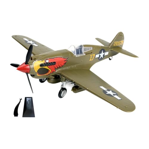 Amagogo 1/48 -Modellbausatz, Kampfflugzeug-Modell, hochdetailliertes Kinderspielzeug, pädagogisches Flugzeug-Ornament für Café, Zuhause, Dunkelgrün von Amagogo