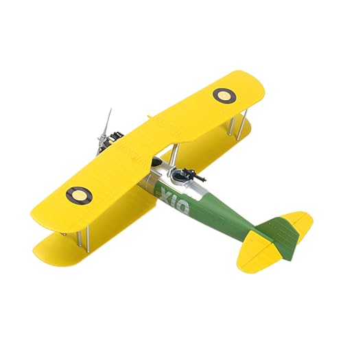 Amagogo 1/48 Modellflugzeug-Kits, DIY-Flugzeug, handgefertigt, einfach zu montieren, Desktop-Dekoration, Ornament, Jungenspielzeug, 3D-Puzzle, Flugzeugmodell, Gelb X10 von Amagogo