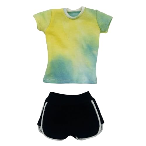 Amagogo 1/6 -Skala Kurzarm -Hemd mit Shorts Casual Short Sleee Stylish Cosplay Sommertimen für 12 -Zoll -Puppenmodell -Figuren, Gelb Amagogo 1/6 -Skala Kurzarm -Hemd mit Shorts Casual Short Sleee Stylish Cosplay Sommertimen für 12 -Zoll -Puppenmodell -Figuren, Gelb von Amagogo