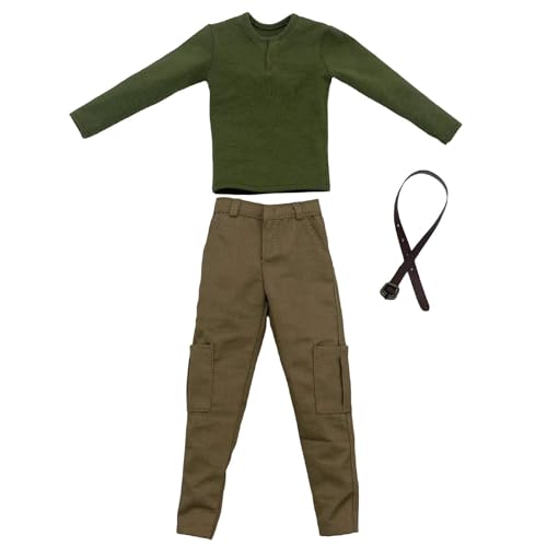 Amagogo 1/6 Skala Langarm -Hemd mit Hosenpullover -Hemd Cosplay Langarmis mit Gürtel für 12 "männlich, Figuren ACCS Amagogo 1/6 Skala Langarm -Hemd mit Hosenpullover -Hemd Cosplay Langarmis mit Gürtel für 12 "männlich, Figuren ACCS von Amagogo