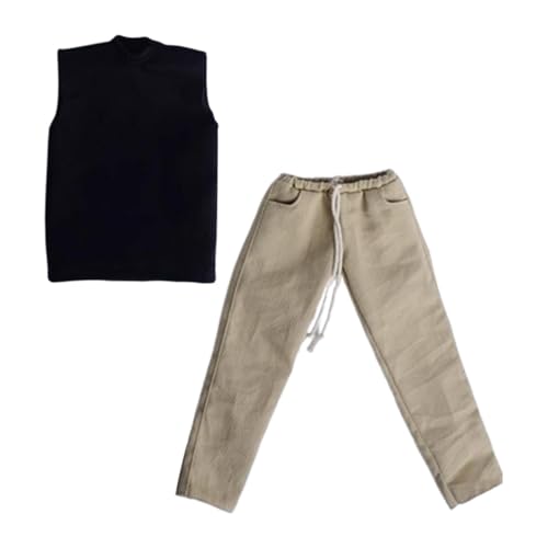Amagogo 1/6 Skala männlicher Kleidung Anzug Voller Anzug Kindergeschenke Cosplay -Szene Foto Requisite Top Hosen Outfit Kostüm für 12 Zoll Actionfigur, Westehose von Amagogo