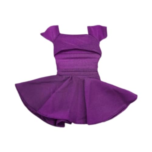 Amagogo 1/6 weibliche Figur Faltenrockanzug, Kostüm Stilvolle Mode -Cosplay -Kleidung, Miniaturpuppenkleidung ACCS, Lila von Amagogo