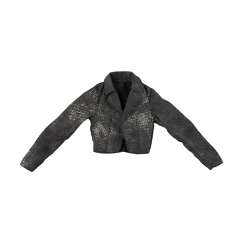 Amagogo 1/6 weibliches Mantel Miniatur -Outfit Dressing Accessoire Leichtes Fashion Doll Model Kurzanzug Jacke weibliche Figur, Schwarzgrau Amagogo 1/6 weibliches Mantel Miniatur -Outfit Dressing Accessoire Leichtes Fashion Doll Model Kurzanzug Jacke weibliche Figur, Schwarzgrau von Amagogo