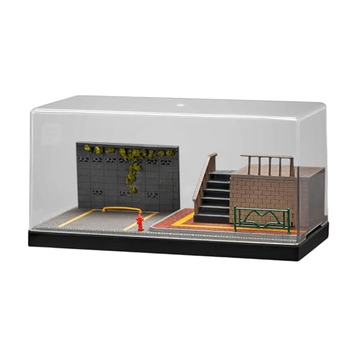 Amagogo 1/64 Druckguss-Modellauto-Vitrine, Diorama-Layout für Sportwagen, Desktop- für Spielzeugautos, Straßenszene, Parkplatz, Style B Amagogo 1/64 Druckguss-Modellauto-Vitrine, Diorama-Layout für Sportwagen, Desktop- für Spielzeugautos, Straßenszene, Parkplatz, Style B von Amagogo