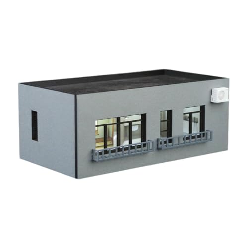 Amagogo 1/64 HO Maßstab Modell Haus Gebäude Diorama Tisch Dekoration Sand Tisch Dekoration Modell Landschaft Hobby Spielzeug Ornament, D von Amagogo