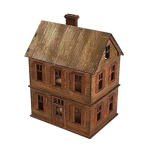 Amagogo 1/72 Europäische Gebäudemodellbausätze, 2-stufiges europäisches Haus, Eltern-Kind-Interaktion, handgefertigtes Architekturszenenmodell für die Amagogo 1/72 Europäische Gebäudemodellbausätze, 2-stufiges europäisches Haus, Eltern-Kind-Interaktion, handgefertigtes Architekturszenenmodell für die von Amagogo
