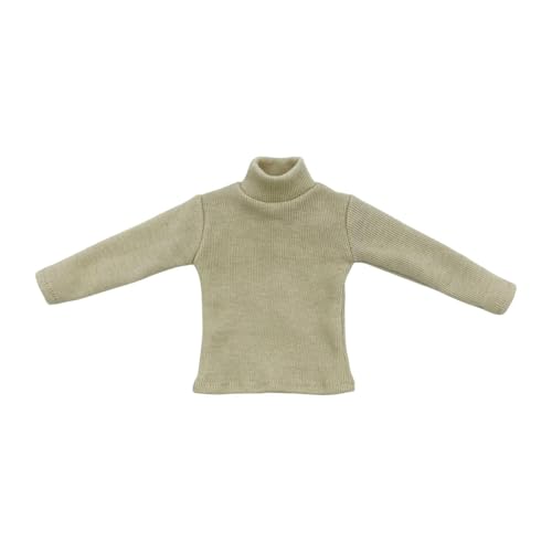 Amagogo 1: 6 Strickpullover Outfit Kostüm Retro Cosplay Langarm Pullover Basic Top für 12 -Zoll -Figuren Körperkleid Accessoire, Khaki von Amagogo