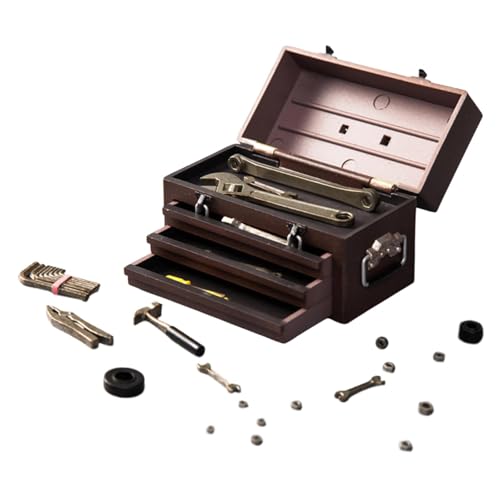Amagogo 1: 6 Werkzeugkoffer Kleiner Werkzeugkoffer, dekoratives Totendspielspielzeug, Miniaturmodell -Mini -Möbel für 12 -Zoll -Puppenmodellfiguren, Dunkelbraun Amagogo 1: 6 Werkzeugkoffer Kleiner Werkzeugkoffer, dekoratives Totendspielspielzeug, Miniaturmodell -Mini -Möbel für 12 -Zoll -Puppenmodellfiguren, Dunkelbraun von Amagogo