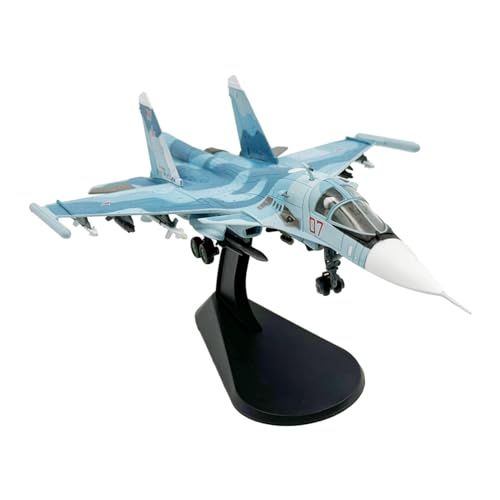 Amagogo 1:100 SU35 Flugzeugmodell, Kampfflugzeugmodell aus Metalllegierung mit Ausstellungsstand, realistisches Flugzeugflugzeug für den Schreibtisch, von Amagogo