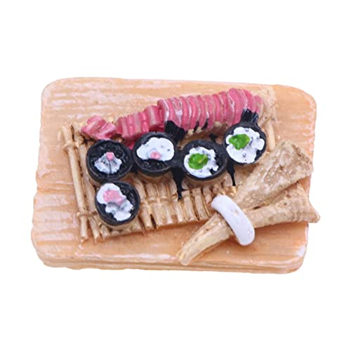 Amagogo 1:12 Miniatur-Puppenhaus-Zubehörmodell, Gebäck-Spielzeug, Lebensmittel-Set, Miniatur-Spielsets für handgefertigte Einrichtung, Sushi von Amagogo