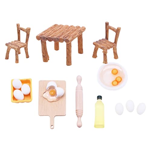 Amagogo 1:12 Puppenhaus Kochgeschirr Küche, Miniatur Holzmöbel, Wichtel Zubehör, Küche Puppenhaus Zubehör, Kindergeschirr Spielküche Rollenspiel Dekoration Amagogo 1:12 Puppenhaus Kochgeschirr Küche, Miniatur Holzmöbel, Wichtel Zubehör, Küche Puppenhaus Zubehör, Kindergeschirr Spielküche Rollenspiel Dekoration von Amagogo