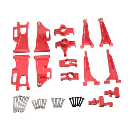 Amagogo 1:14 RC Auto Ersatzteile Metall Verbesserte Teile Fahrzeuge & Fernbedienung Spielzeug Zubehör für 14209 14210, Rot von Amagogo