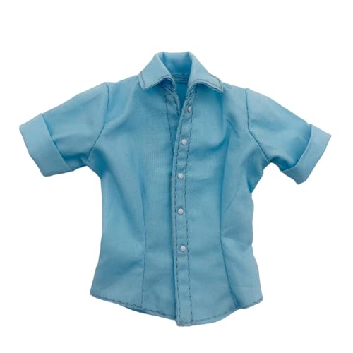 Amagogo 1:6 Damen Kurzarm Sommer Strand Shirt Casual für 12 Zoll Frau Action Figur Fashion Doll, Blau von Amagogo