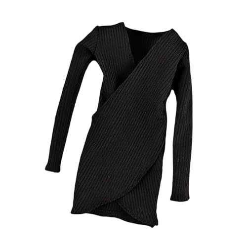 Amagogo 1:6 Kostüm, handgemachtes DIY Puppenkleid, Puppendekor, Actionfiguren V-Ausschnitt Kleid, weibliche Figurenkleidung, fürfür 12" Figuren, Schwarz Amagogo 1:6 Kostüm, handgemachtes DIY Puppenkleid, Puppendekor, Actionfiguren V-Ausschnitt Kleid, weibliche Figurenkleidung, fürfür 12" Figuren, Schwarz von Amagogo
