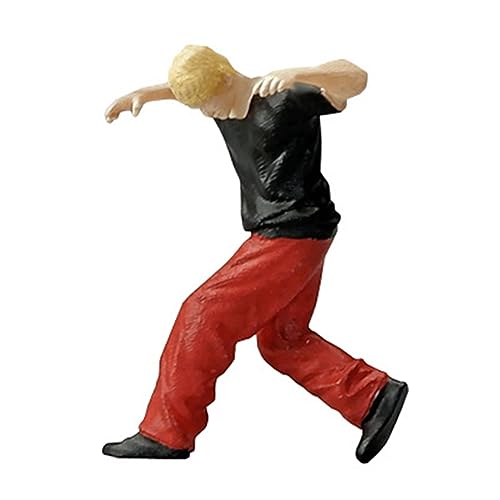 Amagogo 1:64 Figur Tiny Street Dancer Miniaturfilmfigur Handbemalte Harzpuppe für Diorama Sandtisch DIY Projekte Ornament, Rot Amagogo 1:64 Figur Tiny Street Dancer Miniaturfilmfigur Handbemalte Harzpuppe für Diorama Sandtisch DIY Projekte Ornament, Rot von Amagogo