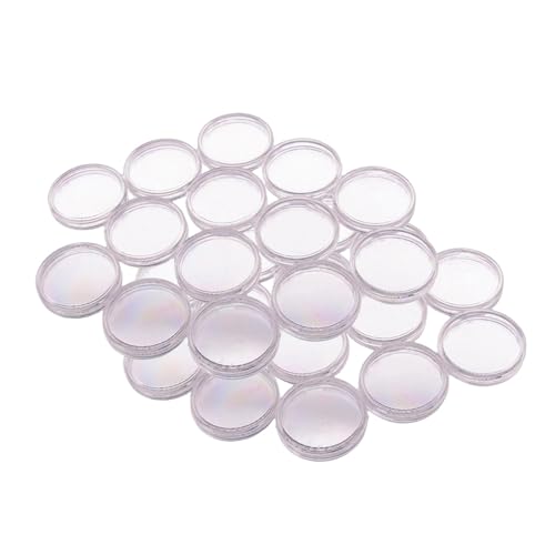 Amagogo 100x Münzkapseln 20 mm Münzhalter Schutz transparenter Beschützer für Sammelversorgungen Runder Münzbehälter von Amagogo