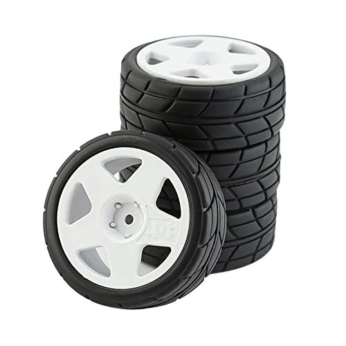 Amagogo 12 Räder Reifen Ersatzteile für XV01 1:10 Teile Auto LKW DIY, Stil A 4 Weiß von Amagogo