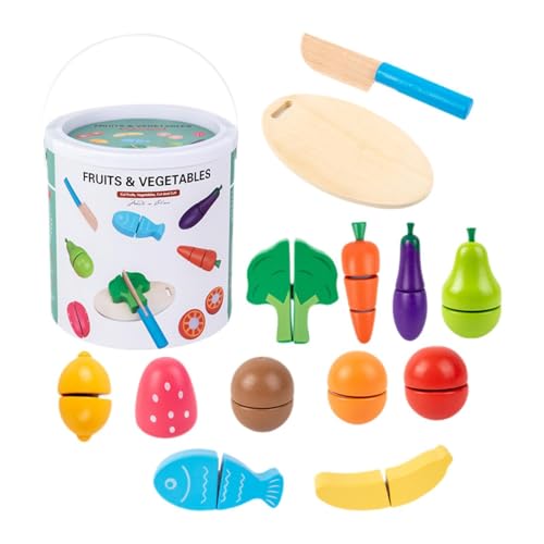 Amagogo 13pcs schneiden Spiele so tat Touch küchenzubehör Simulation Feine Fähigkeiten Bildungsset für 1 bis 3 Jahre alt. Kleinkinder von Amagogo