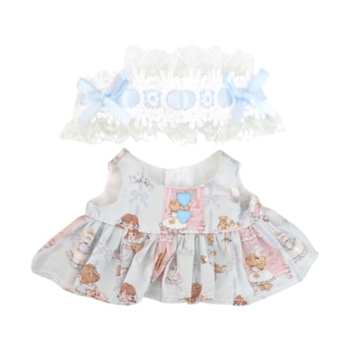 Amagogo 17 cm Plüsch-Puppenkleid, Puppenkleidung, Dekoration, modische Foto-Requisiten für kleine Mädchen, weiches Kostüm, Party-Geschenk, niedliches Anziehen, Blau Amagogo 17 cm Plüsch-Puppenkleid, Puppenkleidung, Dekoration, modische Foto-Requisiten für kleine Mädchen, weiches Kostüm, Party-Geschenk, niedliches Anziehen, Blau von Amagogo