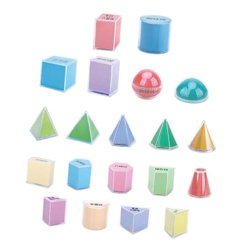 Amagogo 20x 3D-Formen, geometrische Körper, Lernspielzeug, Kreativität, Formerkennung, geometrische Formen, Bausteine, Set für den Kindergarten, Geschenk Amagogo 20x 3D-Formen, geometrische Körper, Lernspielzeug, Kreativität, Formerkennung, geometrische Formen, Bausteine, Set für den Kindergarten, Geschenk von Amagogo