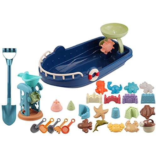 Amagogo 28-teiliges Strandspielzeug Set für Kinder - Spaß für kleine, Großes Strandboot von Amagogo