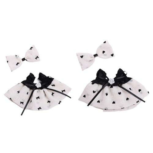 Amagogo 2X Mode Puppen Kleid und Bogen Haarnadel Kostüm ACCS für 15-17cm Puppen Kleid up Neue Jahr Geschenke von Amagogo