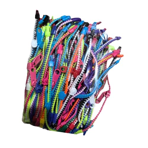 Amagogo 30pcs Reißverschlussarmbänder Zappelspielzeug Party bevorzugt die Bulk -Armbänder Freundschaftsarmbänder für die Geburtstagsfeier zum von Amagogo