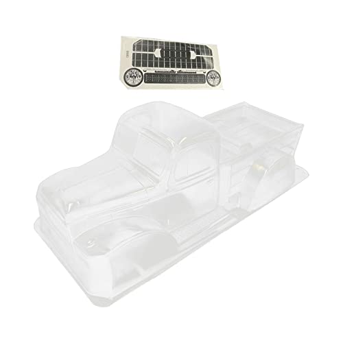 Amagogo 313mm Karosserie, RC Klare Karosserie, Unlackierte RC Car Shell Karosserie, Transparente Klare Karosserie, für 1/10 Crawler DIY von Amagogo