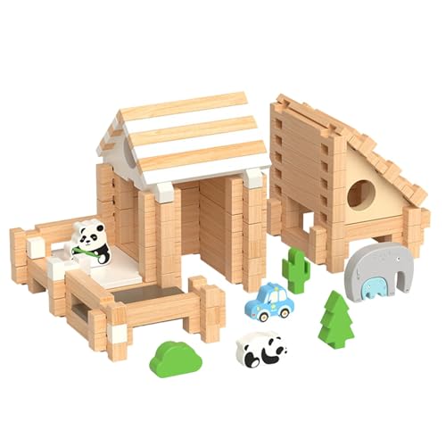 Amagogo 3D Puzzle Architektur Denksportaufgabe Puppenhaus Modell 3D Holzpuzzle für Kinder Kinder Schlafzimmer Dekoration von Amagogo