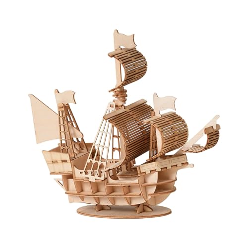Amagogo 3D-Segelboot-Puzzle aus Holz, Puzzle-Spielzeug, tun Sie so, als würden Sie EIN Spiel Spielen, Lernspielzeug, Puzzle, Kunsthandwerk für die Gartenparty von Amagogo