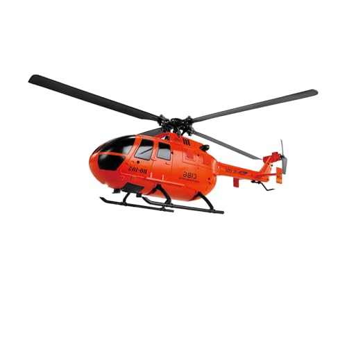 Amagogo 4-Kanal RC Hubschrauber Spielzeug Fernbedienung Hubschrauber Spielzeug USB wiederaufladbar mit Fernbedienung Induktionsflugzeug für Kinder, Orange von Amagogo