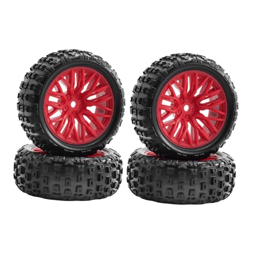 Amagogo 4 Stücke 1/18 RC -Auto Reifen RC Ersatzteile, Modifikation Hochleistungsmontage Upgrade Austausch für Typhon, Rot Amagogo 4 Stücke 1/18 RC -Auto Reifen RC Ersatzteile, Modifikation Hochleistungsmontage Upgrade Austausch für Typhon, Rot von Amagogo