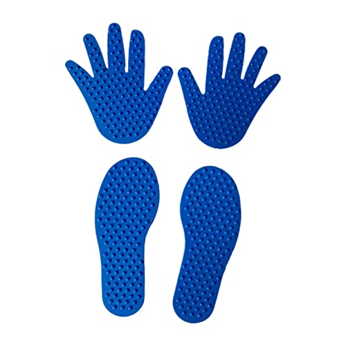 Amagogo 4 x berührbare Sportmarker, Koordination, Krabbeln, Springen, Kinder, Hände, Füße, sensorisches Spielzeug, Teppichhersteller für Outdoor-Boden, Blau Amagogo 4 x berührbare Sportmarker, Koordination, Krabbeln, Springen, Kinder, Hände, Füße, sensorisches Spielzeug, Teppichhersteller für Outdoor-Boden, Blau von Amagogo